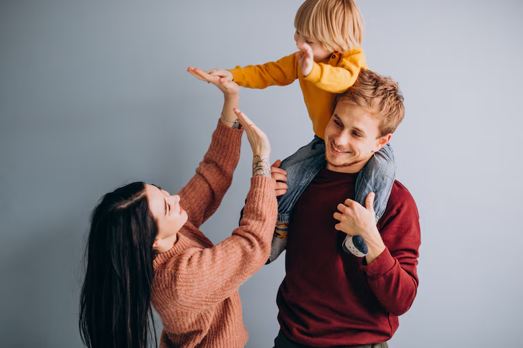  A child with parents